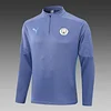 2024/2025 Manchester City Half-Pull Training Suit Grey Football Shirt 1:1 Thai Quality Set