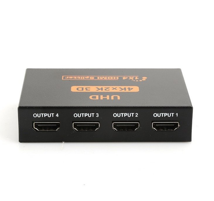 4K*2K HDMI Splitter 1 To 4 Support Full HD 1080P 3D HDMI Splitter 1*4 Black