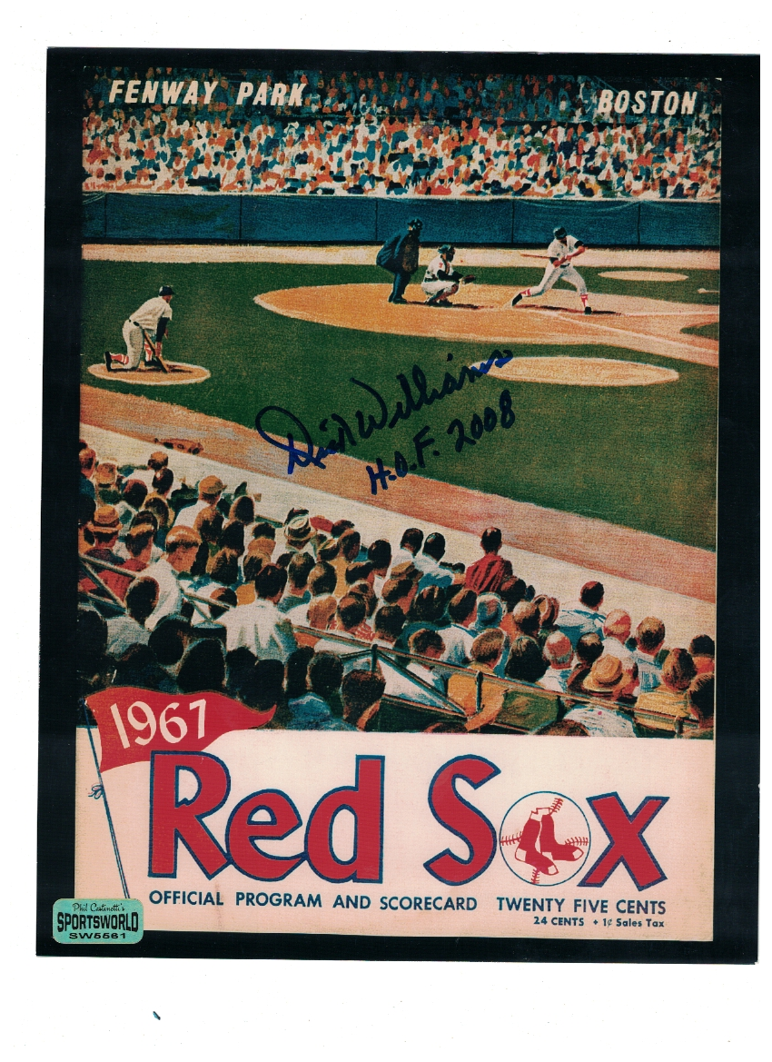 Dick Willams Boston Red Sox Signed 8x10 Photo Poster painting W/Our COA