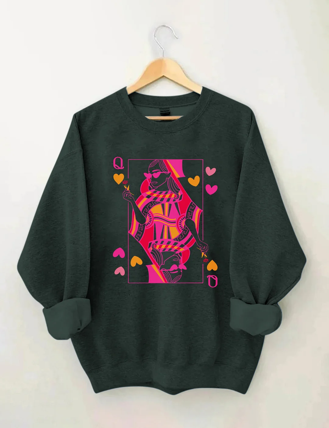 Queen Of Hearts Valentine's Day Sweatshirt
