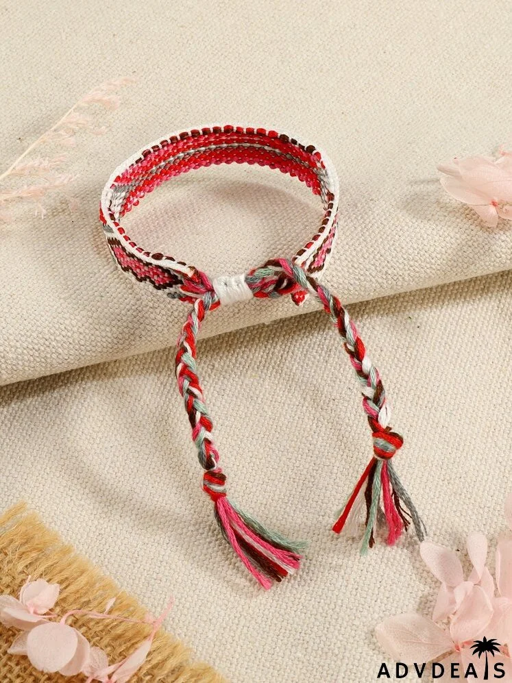 Geometric Pattern Braided Bracelet