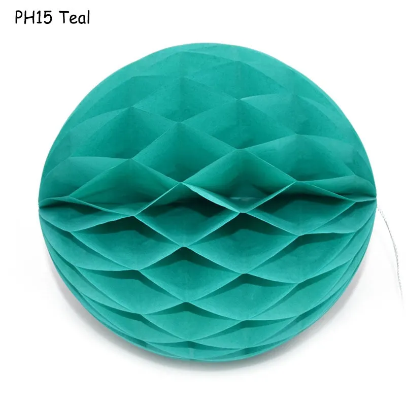 1Pcs 2 -12 Chinese Round Hanging Paper Honeycomb Flowers Balls Crafts Party Wedding Home DIY Decoration Paper Lantern Pompom