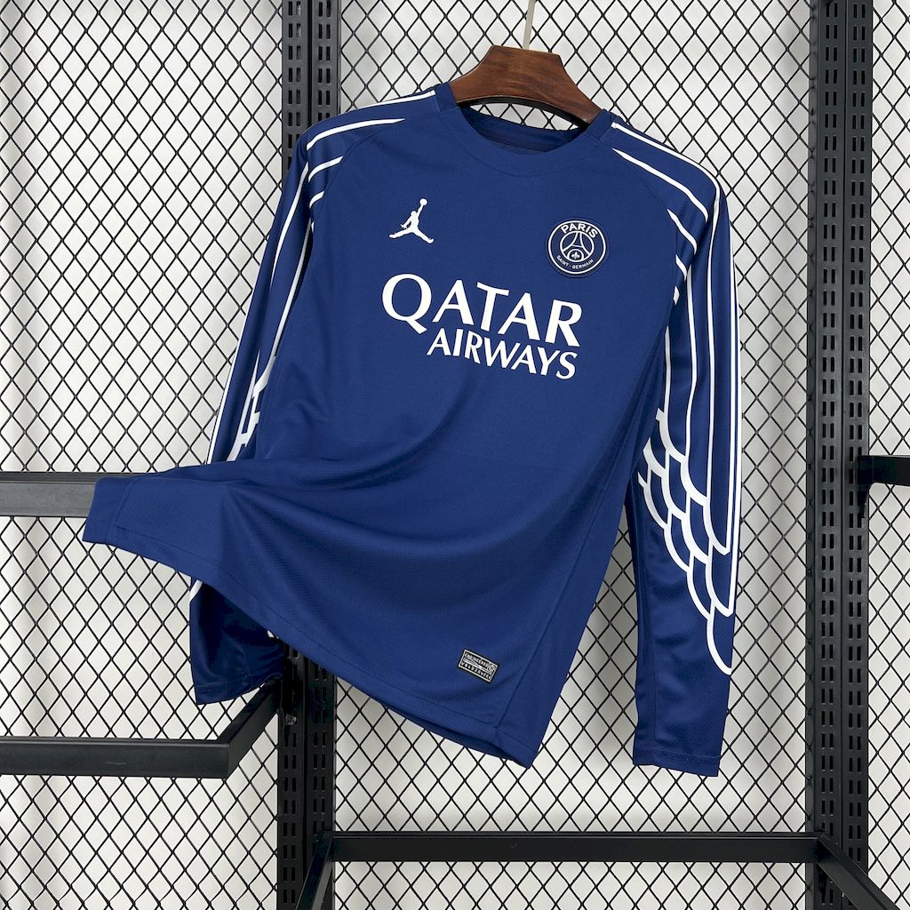 2024-2025 Long sleeves PSG Paris Saint-Germain Fourth Away Football Shirt 1:1 Thai Quality- Maxi Kit