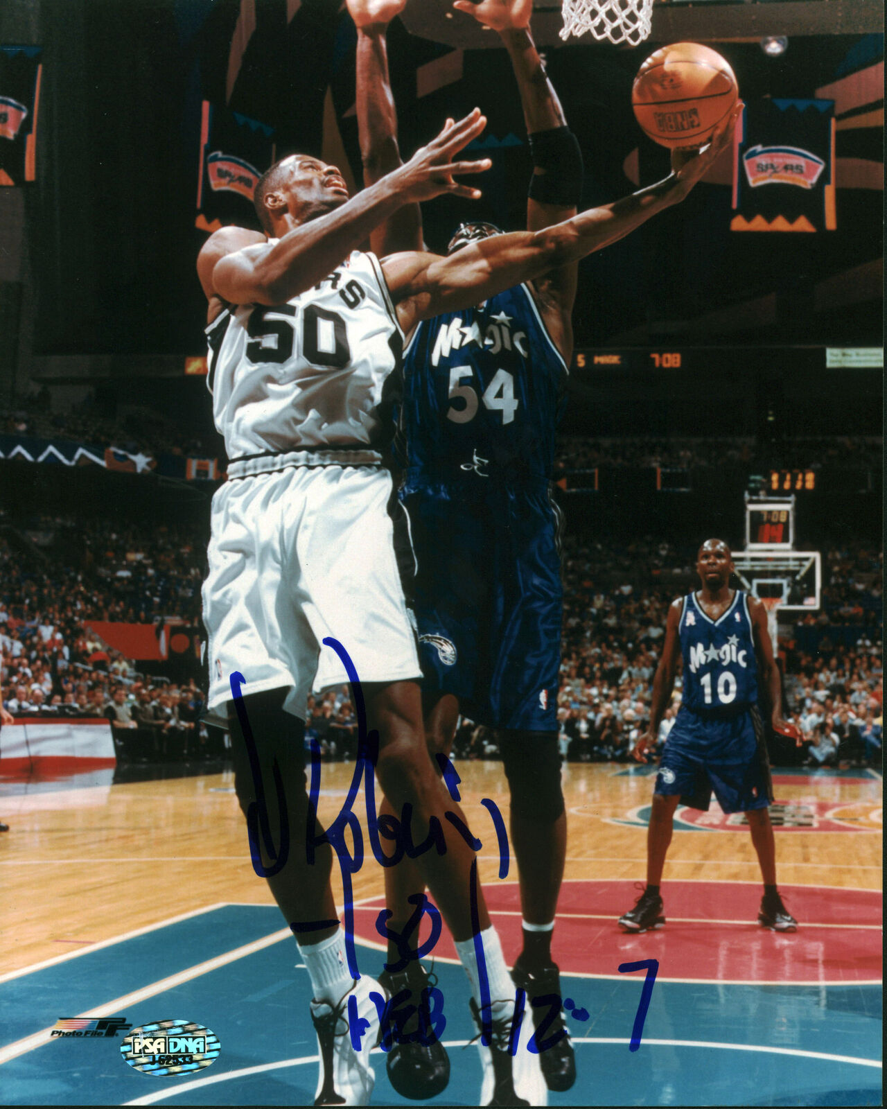 Spurs David Robinson Authentic Signed 8x10 Photo Poster painting Autographed PSA/DNA #J62533