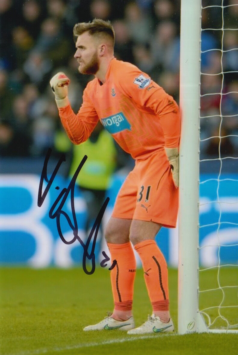 NEWCASTLE UNITED HAND SIGNED JAK ALNWICK 6X4 Photo Poster painting 1.