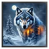 Wolf-11CT Counted Cross Stitch 40*40cm/15.75*15.75in