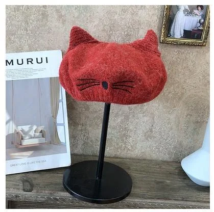 Sweet Kawaii Cat Ear Beret Hat