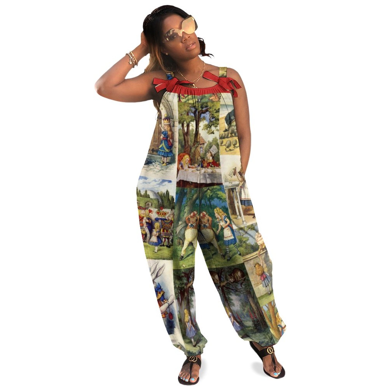 Beautiful Dream Plus Size Women Rompers Summer Casual Loose Formal Dress Rompers Jeans Jumpsuit Long Length Pockets