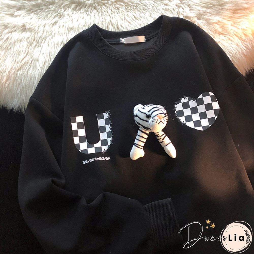 Neutral Red Zodiac Year Tiger Sweater