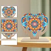  5D DIY Special Shape Diamond Painting Wooden Heart Shape Desk Ornament Decor Kit
