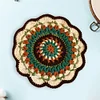 (US Only)Crochet Mandala Coaster Handmade DIY Material Package with Crochet Hook(2)