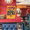 Repas - Panneaux en &eacute;tain m&eacute;tallique(20*30cm/30*40cm)
