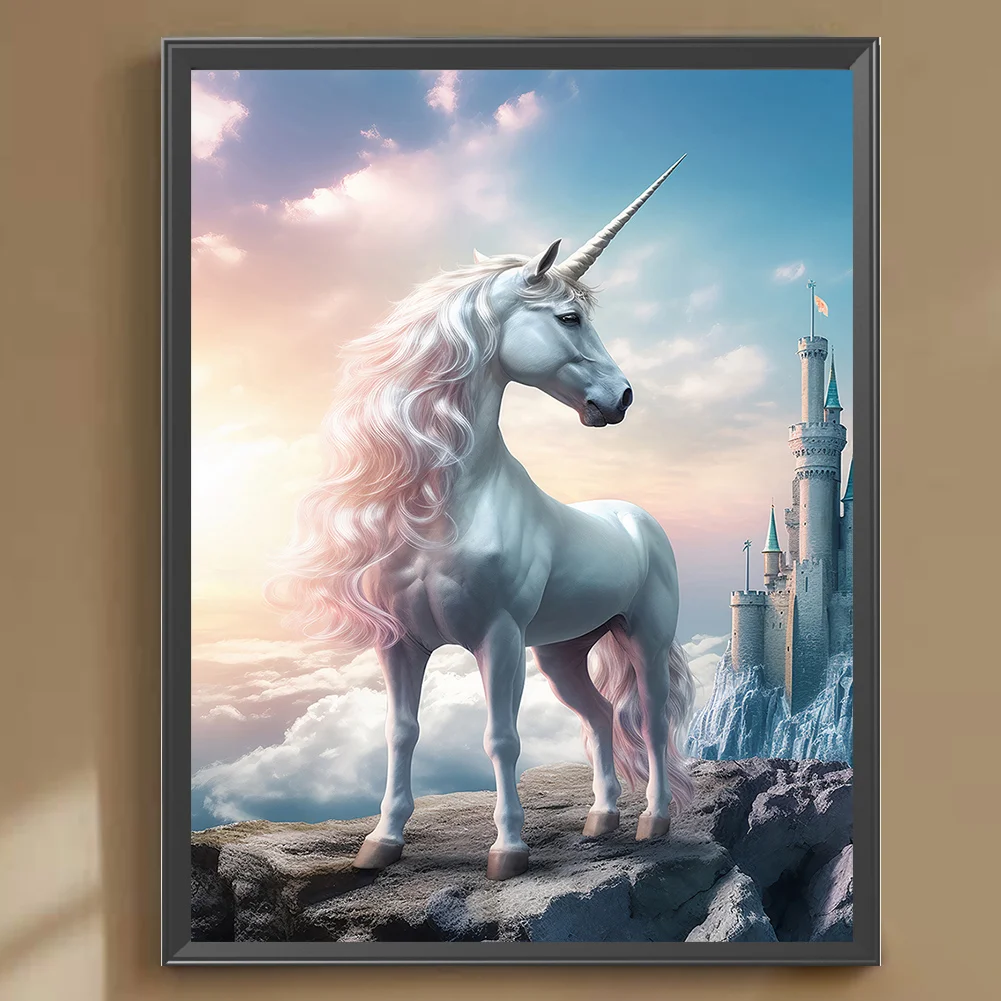 Full Round Diamond Painting 30*40cm - Fantasy Unicorn