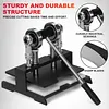 [US Local Warehouse] Table Tennis Racket Rubber Cutting Machine Precision Table Tennis Rubber Cutter Double Roller Bearing Design with 8mm Thickness Base Plate Effortless Edge Trimming Pasting for Ping Pong Bat