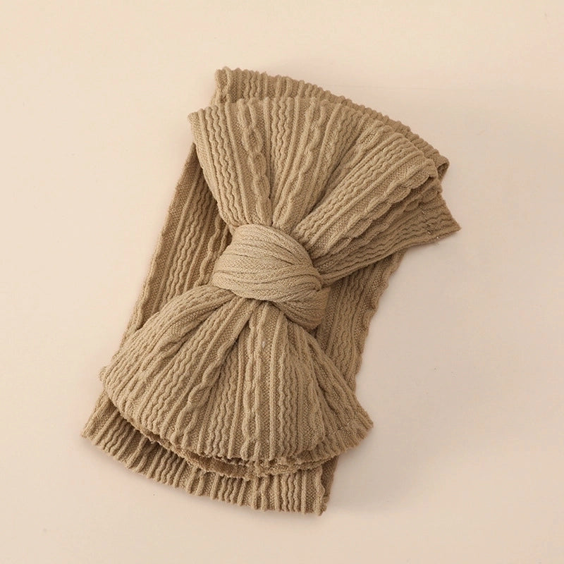 Girl’s Minimalist Bow Knot Nylon Jacquard Hair Band