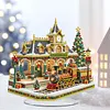 Christmas Train Diamond Dot Painting Ornament DIY Double Sided Acrylic
