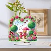 Acrylic Special Shape Flower Hourglass Table Top Diamond Painting Ornament Kits
