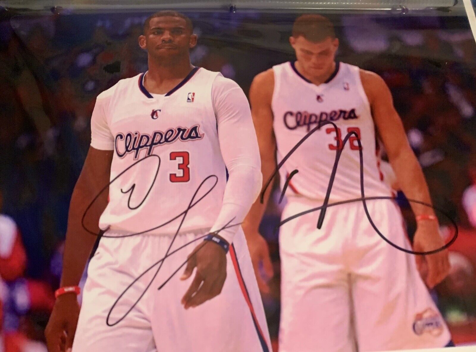 Chris Paul Blake Griffin Clippers Signed 8x10 Photo Poster painting Pic Read Description