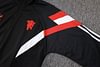 Joyfball 2024/2025 Manchester United Long Zipped Jacket Black Football Jersey 1:1 Thai Quality
