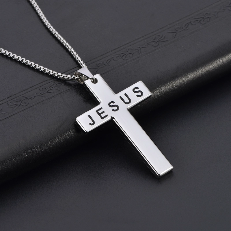 Hip-Hop Retro Cross 304 Stainless Steel Plating 18K Gold Plated Men’s