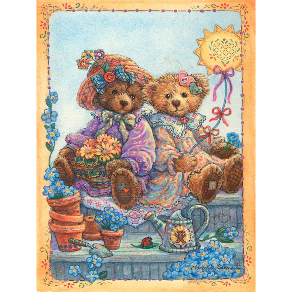 

Teddy Bear - Round Drill Diamond Painting - 30*40CM, Round diamond 30*40cm, 501 Original