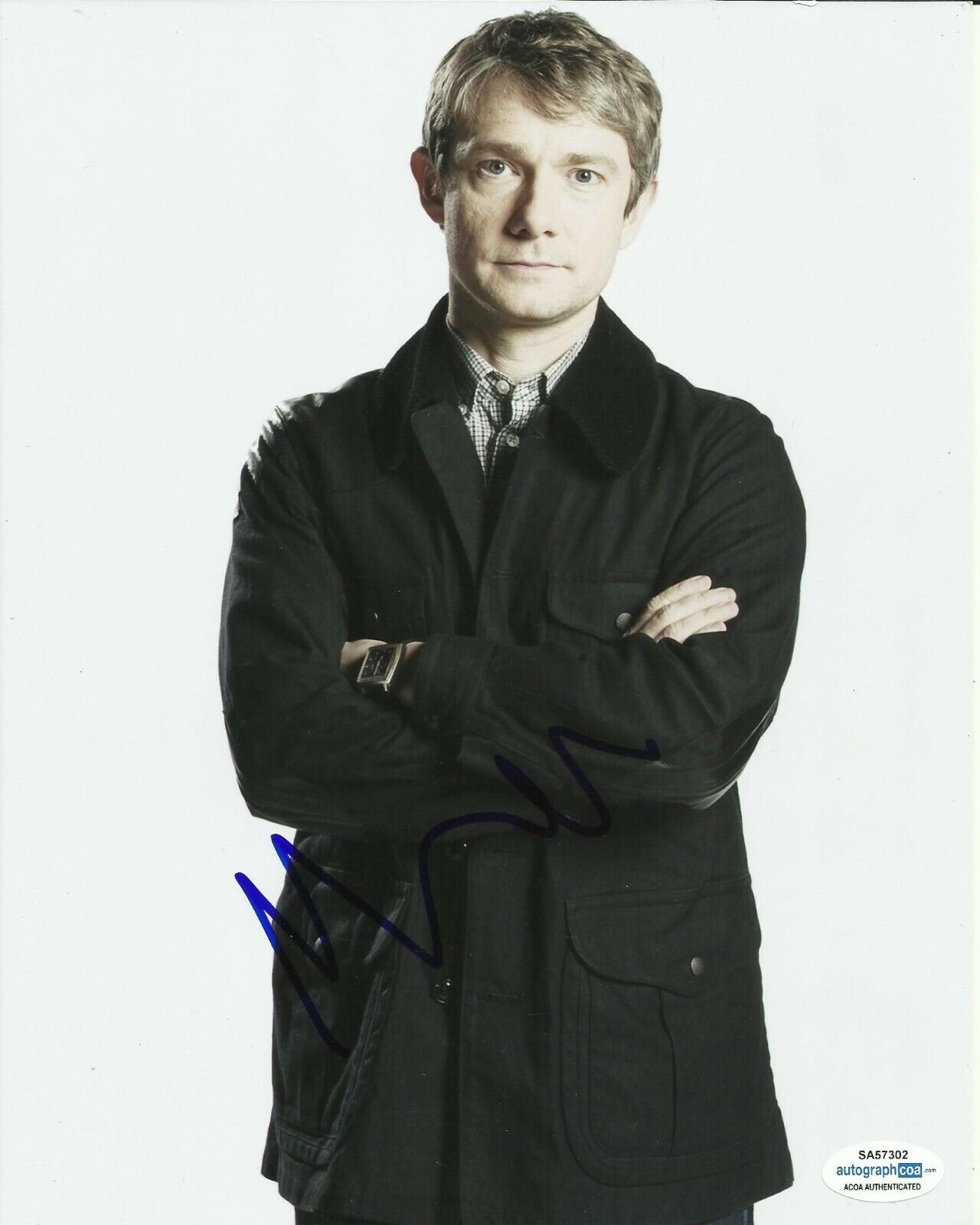 MARTIN MAN SIGNED SHERLOCK Photo Poster painting UACC REG 242 also ACOA cert