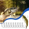 10pcs Luminous Live Shrimp Fixing Hook Metal Barbed Fishhook Live Shrimp Hooks