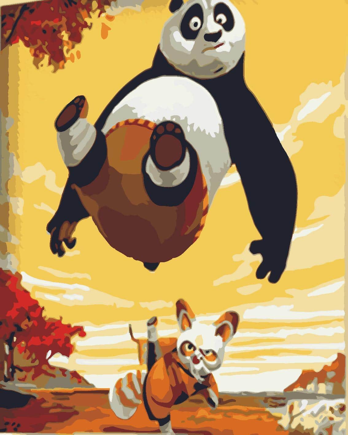 

Kung Fu Panda – Animation Paint By Numbers - 40*50CM, 501 Original