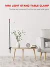 2pcs Table Lamp Cantilever Bracket Clamp Mini Lamp Holder Outdoor Camping Tools