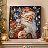 Xmas Santa Framed Special Shape Diamond Painting Kit 25x25cm