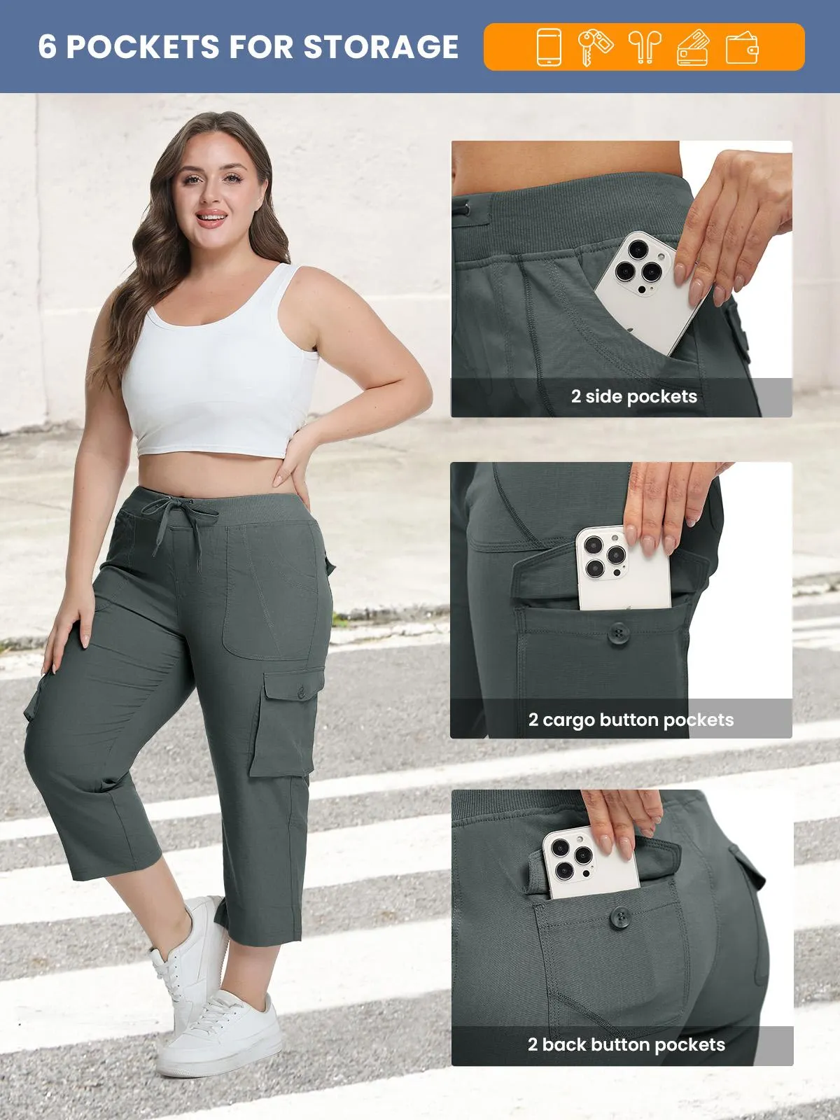 YSENTO Women's Cargo Capris UP TO XXXXL Outdoor Lightweight Casual Pants Trip Loose Shorts Summer Style Moms over 30 Comfy wear ootd Bottoms Basic Khaki Black #outdoorfun YSENTO Women's Cargo Capris UP TO XXXXL Outdoor Lightweight Casual Pants Trip Loose Shorts Summer Style Moms over 30 Comfy wear ootd Bottoms Basic Khaki Black #outdoorfun