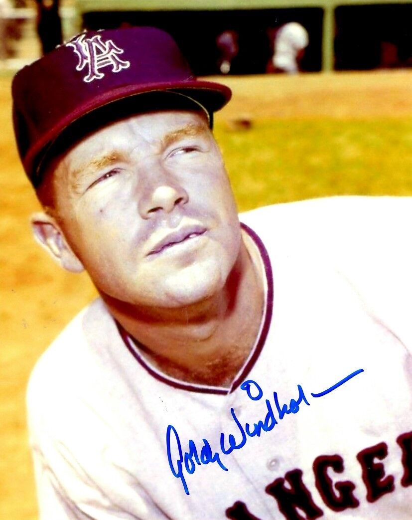 Signed 8x10 GORDY WINDHORN Los Angeles Angels Photo Poster painting - COA