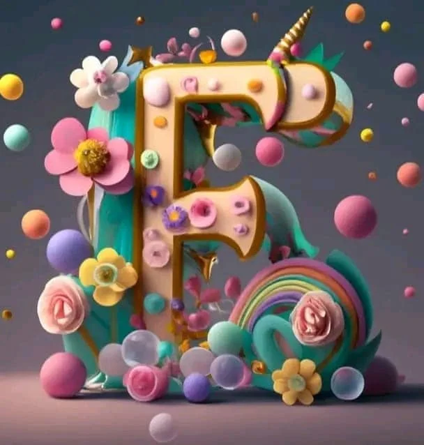 Diamond Painting - Full Round Drill - Unicorn Alphabet(Canvas|30*30cm)