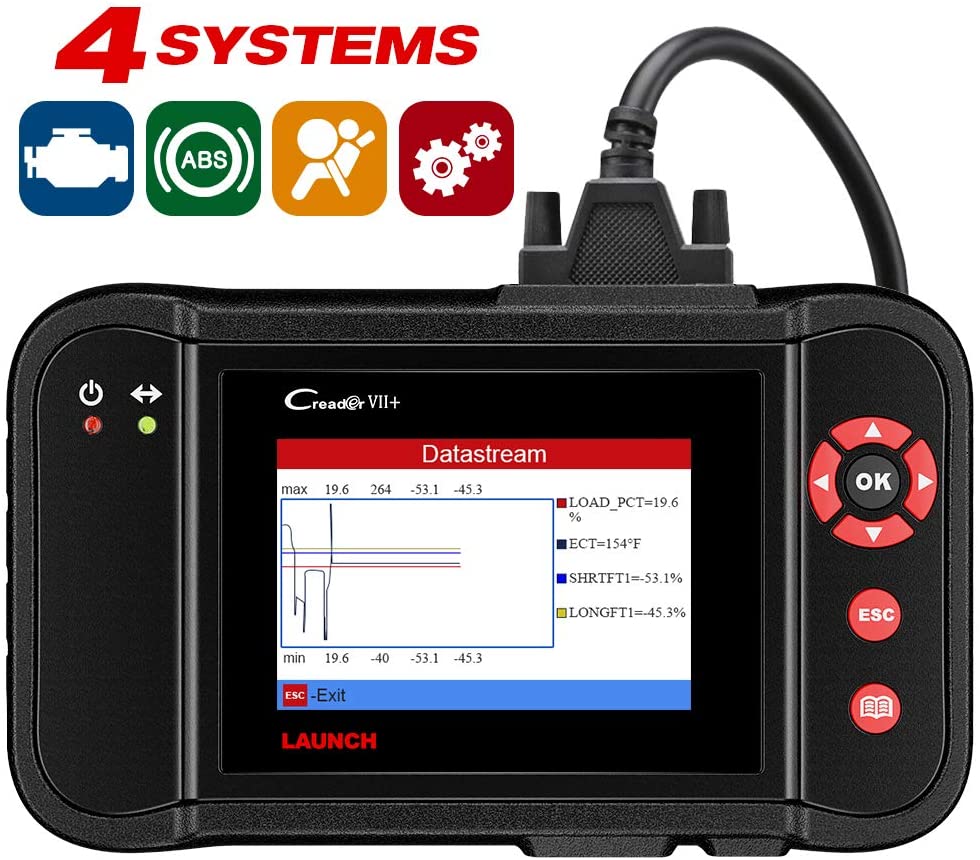 Launch CRP123X OBD2 Scanner For ABS SRS Transmission Engine Code