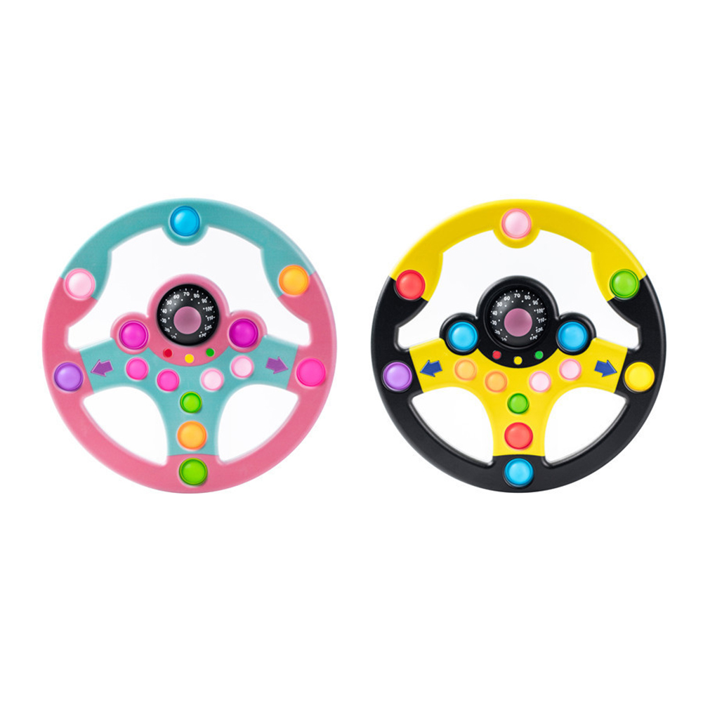 

Finger Bubble Steering Wheel Baby Sensory Toy Kids Early Educational Game, Pink, 501 Original
