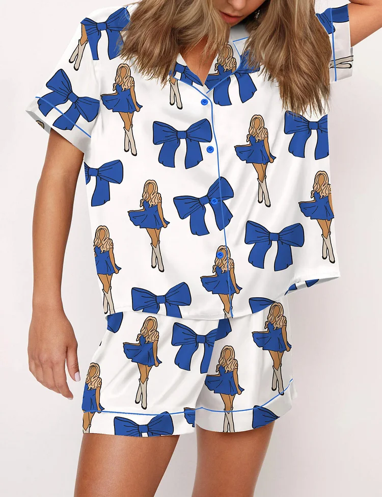 Women's Am I Okay Silky Satin Pajama Set