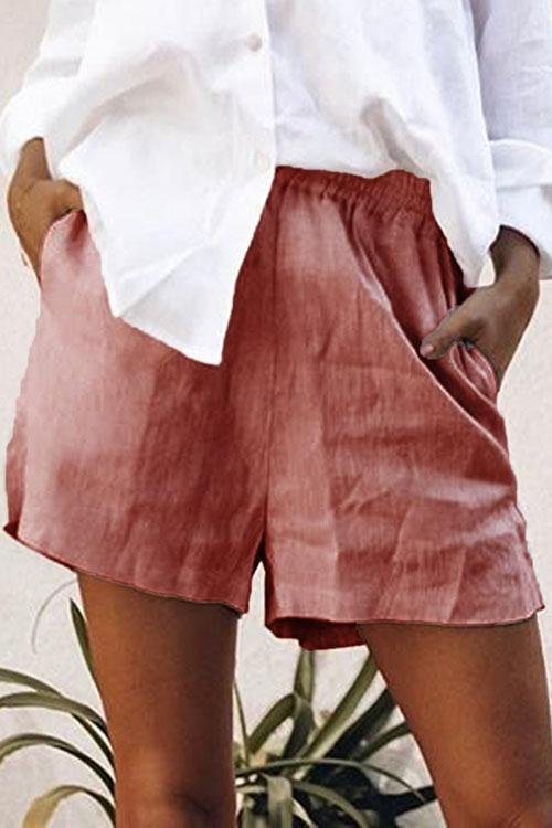 Solid Pockets Shorts - Shop Trendy Women's Fashion | TeeYours