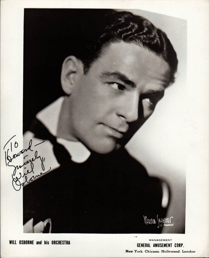 Handsome Vintage WILL OSBORNE Signed Photo Poster painting