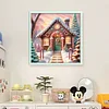 Xmas House-11CT Stamped Cross Stitch 50*50cm