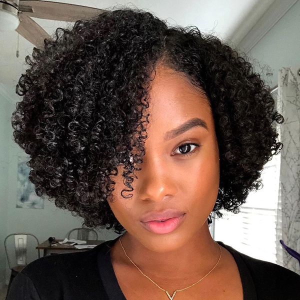 Short Curly human hair wig