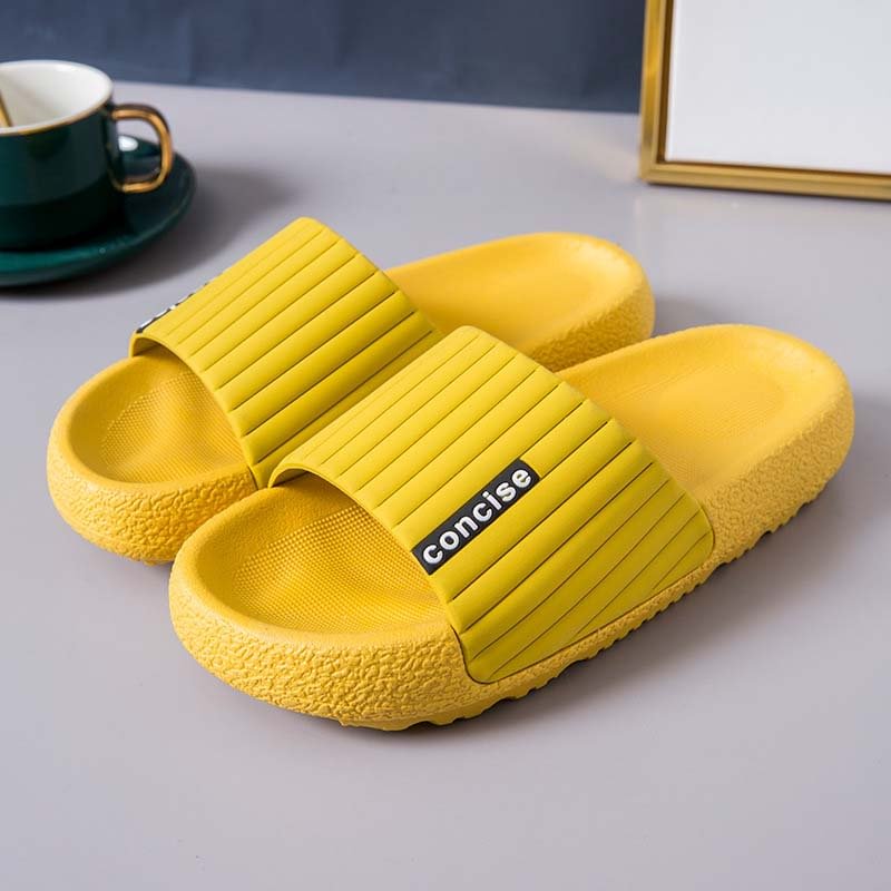 Letclo™ 2022 Summer Indoor Simple Sponge Cake Thick Bottom Couple Slippers letclo Letclo