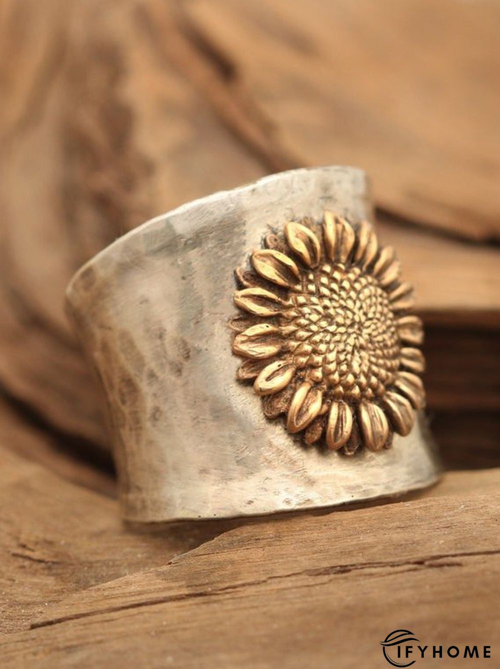 Vintage Ethnic Sunflower Distressed Rings Bohemian Matching Everyday Rings | IFYHOME