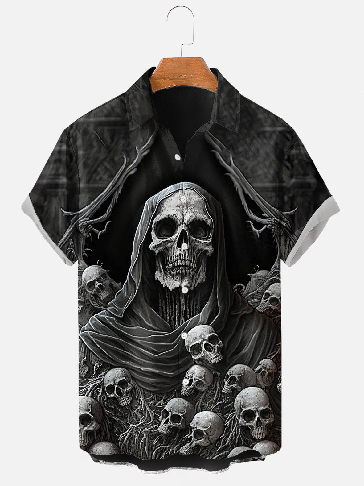 Men´s Grim Reaper Halloween Shirt