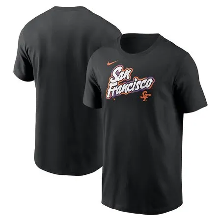 Men's San Francisco Giants  Black 2025 City Connect Wordmark T-Shirt