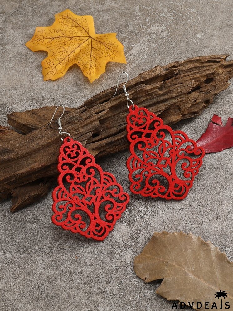 Hollow Out Geometric Drop Earrings