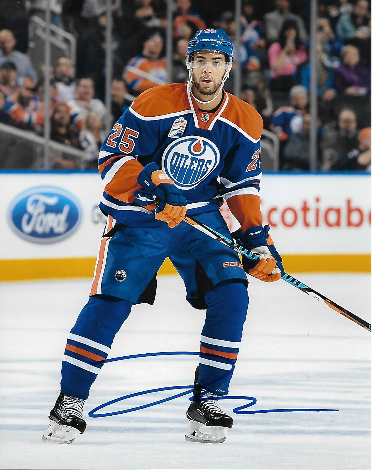 Edmonton Oilers Darnell Nurse Autographed Signed 8x10 NHL Photo Poster painting COA Z