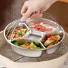 304 Stainless Steel Deepened Five-Compartment Steaming Pan