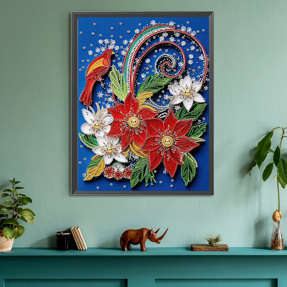Diamond Painting - Partial Special Shaped Drill - Flower(Canvas|30*40cm)