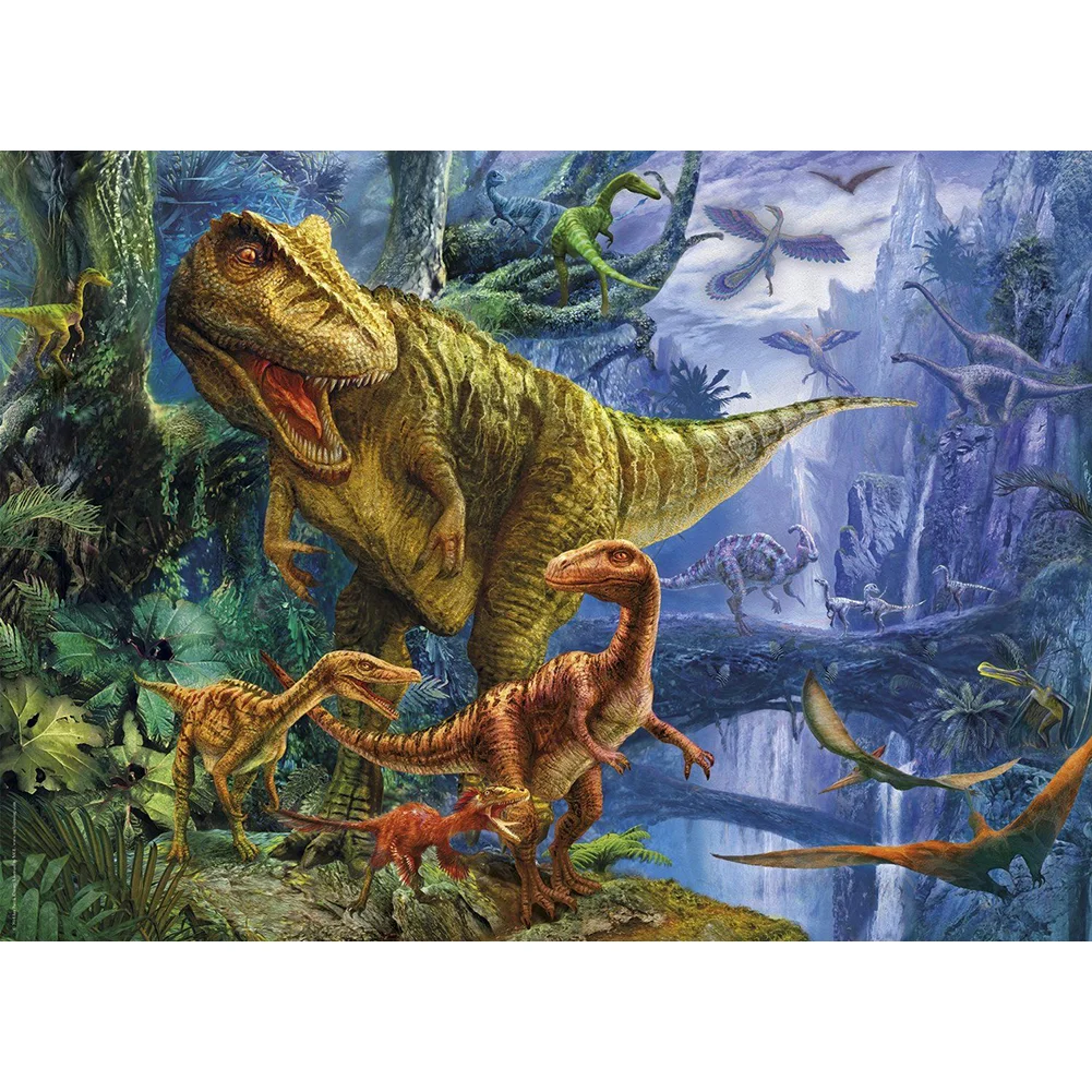 Diamond Painting - Full Round/Square Drill - Dinosaur(30*40 - 50*60cm)