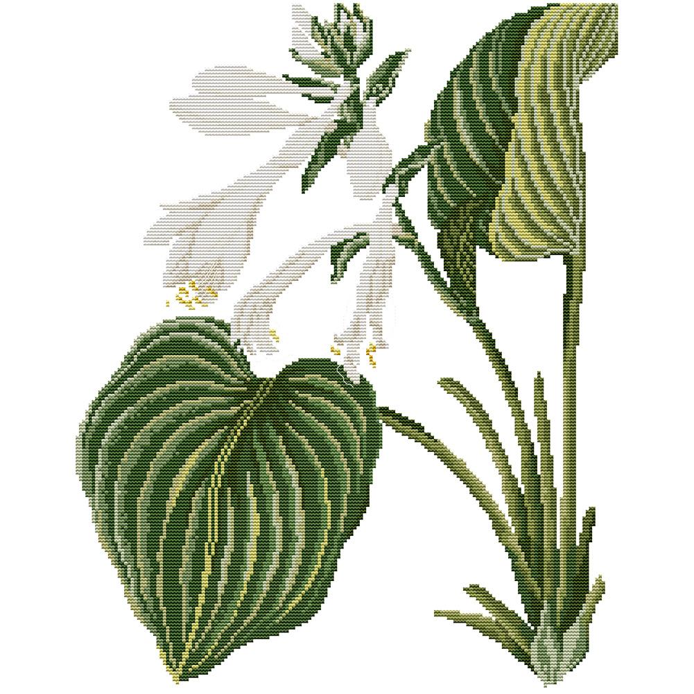 

38*47CM - 14CT Stamped Cross Stitch - Lily, 501 Original